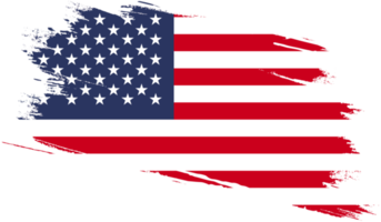 bandera de los estados unidos de américa con textura grunge png