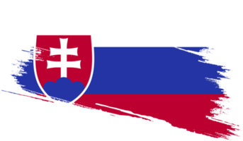 drapeau slovaquie dans le style grunge png