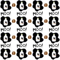 Cow seamless patterns png