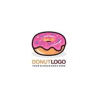 Donut logo design vector