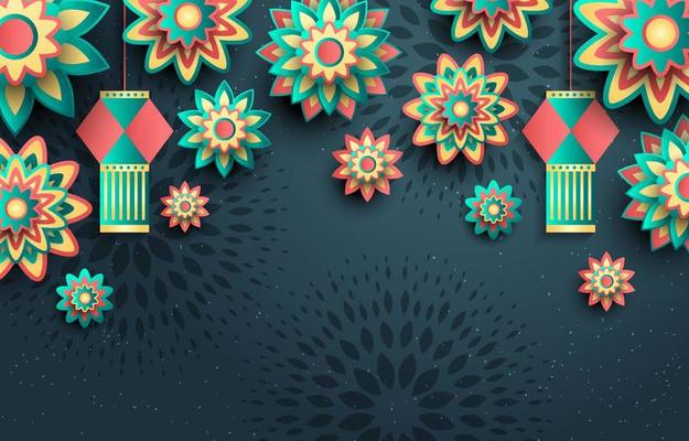 Happy Rangoli Background