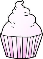 cartoon cup cake vector