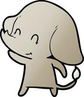 cute cartoon elephant vector