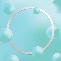 Template circle with gradient background. Pastel color. Vector illustration.