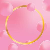 Template circle with gradient background. Pastel color. Vector illustration.