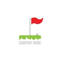 Golf sport logo design template vector