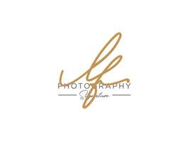 Letter LF Signature Logo Template Vector