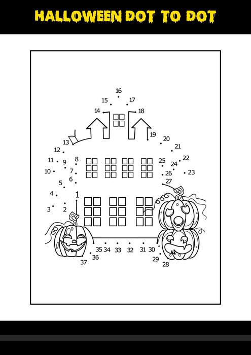 Halloween Dot To Dot Vector Art, Icons, and Graphics for Free Download