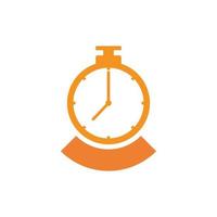 clock logo icon vector