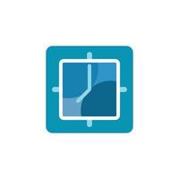 clock logo icon vector