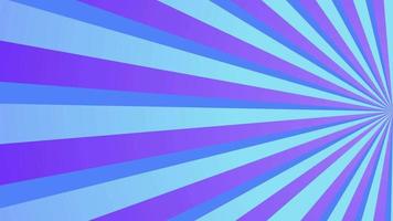 Right side rays on blue gradient background animation. Sunburst, radial, sun light, circus, stripe background rotation. Cartoon sunburst pattern Blue, Stripes sunburst rotating motion. video