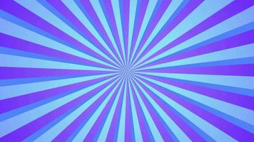 Middle blue rays on gradient background animation. Sunburst, radial, sun light, circus, stripe background rotation. Cartoon sunburst pattern Blue, Stripes sunburst rotating motion. video