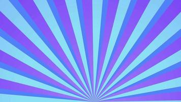 Down side rays on blue gradient background animation. Sunburst, radial, sun light, circus, stripe background rotation. Cartoon sunburst pattern Blue, Stripes sunburst rotating motion. video