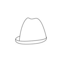 Hand drawn OktoberFest hat Outline is suitable for elements of an invitation design, celebration, social media, website design needs and others. vector illustration. eps 10