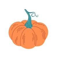 Pumpkin, gourd. Hello autumn, autumn harvest, farming. Vegetable vector