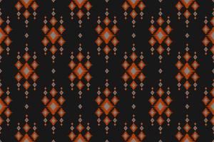 Abstract ethnic ikat background. Seamless pattern in tribal. Aztec geometric ornament print. vector