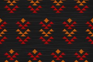 Beautiful ethnic tribal pattern art. Ethnic ikat seamless pattern. American and Mexican style. vector