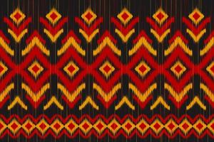 Abstract beautiful ikat art. ethnic seamless pattern in tribal. Striped Mexican style. vector