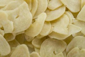 Raw crackers or prawn crackers that have not been fried. Shrimp crackers photo