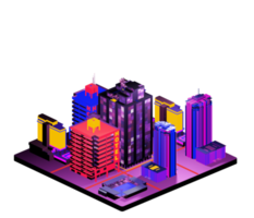 Isometric building arrangement png