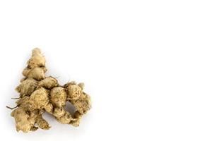 Ginger, a plant whose rhizomes are often used as a spice and as a raw photo