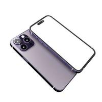 Realistic new smartphone mockup in purple color with device display screen template for product advertising UI and UX infographic presentation interface design. Tech concept. 3D illustration rendering photo