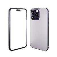 Realistic new smartphone mockup in purple color with device display screen template for product advertising UI and UX infographic presentation interface design. Tech concept. 3D illustration rendering photo
