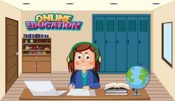 Online learning at home vector