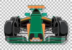 A racing car on grid background vector