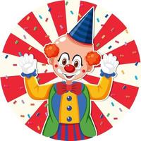 Circus clown icon on white background vector