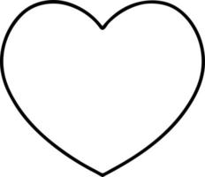 tattoo in black line style of a heart vector