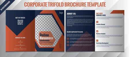 Company profile brochure template design Premium Vector, Business Brochure Layout with Geometric Elements, multipage brochure design Premium Vector.. vector