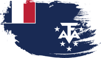 bandeira das terras do sul e da Antártida francesa com textura grunge png