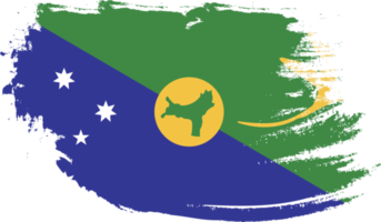 christmas island flag with grunge texture png