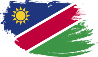 Namibia flagga med grunge textur png