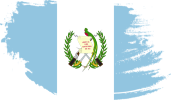 Guatemala flag with grunge texture png