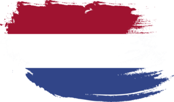 bandeira da holanda com textura grunge png