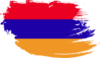 Armenia flag with grunge texture png