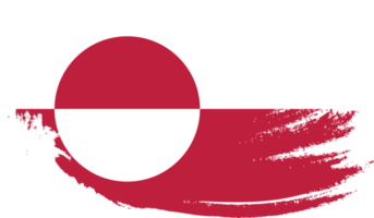 grönlands flagga med grunge textur png