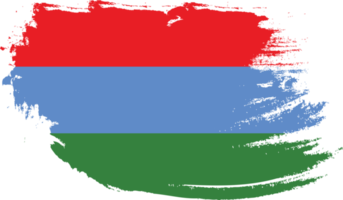 bandera de karelia con textura grunge png