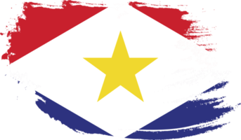 saba-vlag met grungetextuur png