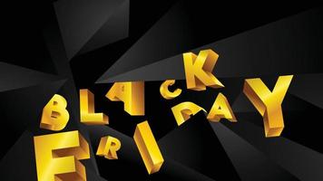 Black friday background layout background black and gold vector