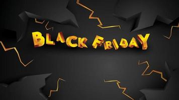 Black friday background layout background black and gold. For art template design, list, page, mockup brochure style, banner, idea, cover, booklet, print, flyer, book, card, ad, sign, poster, badge. vector