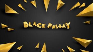 Black friday background layout background black and gold. For art template design, list, page, mockup brochure style, banner, idea, cover, booklet, print, flyer, book, card, ad, sign, poster, badge. vector