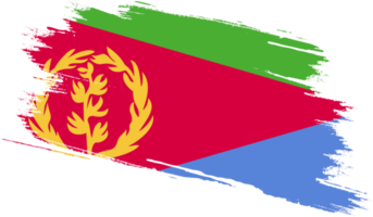 Eritrea flag with grunge texture png