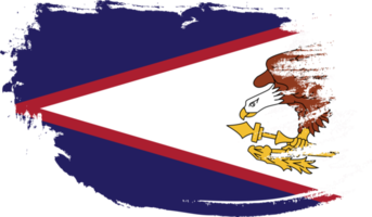 bandera de samoa americana con textura grunge png