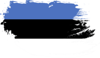 Estonia flag with grunge texture png