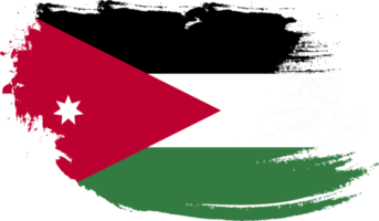 Jordan flag with grunge texture png