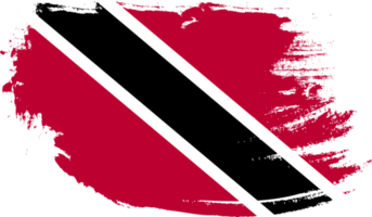 Trinidad and Tobago flag with grunge texture png