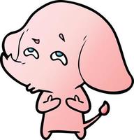 cartoon elephant remembering vector